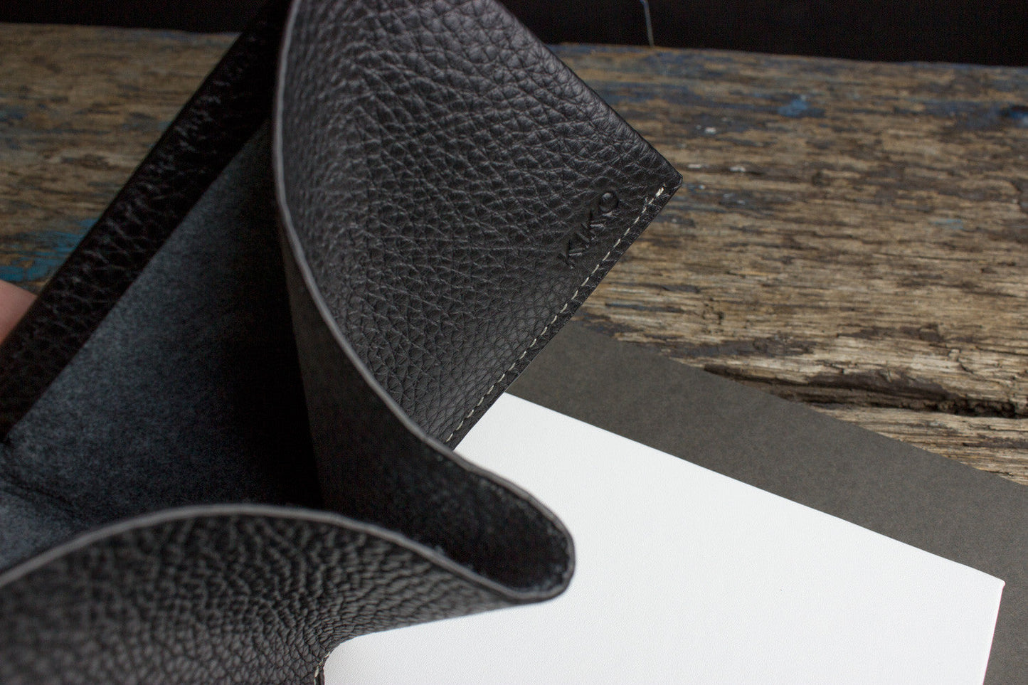 Classic Leather Wallet Echtleder - Handgefertigt mit 6 Kartenfächern