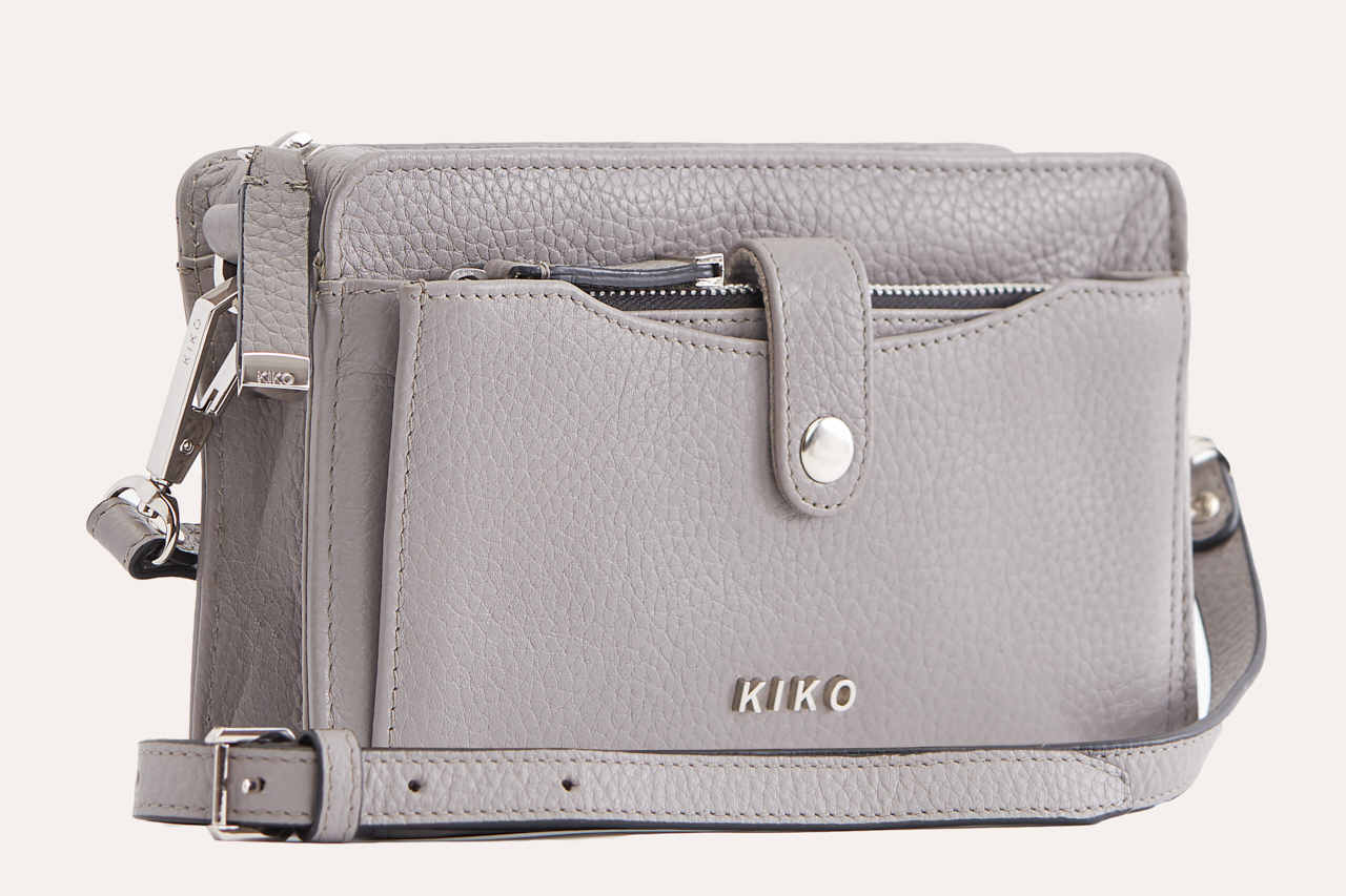 Wallet Crossbody Echtleder - Kleine Umhängetasche mit Kartenfächern
